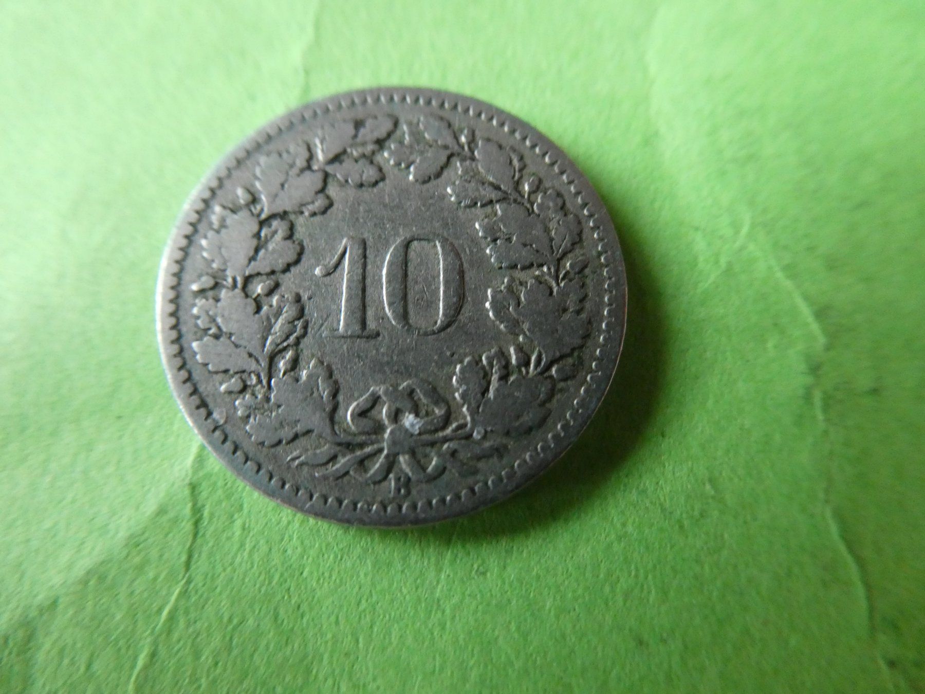 Tutti le monete: Schweiz 1885, 10 Rappen – Usato da Hinterforst venduto da Rohusri 1