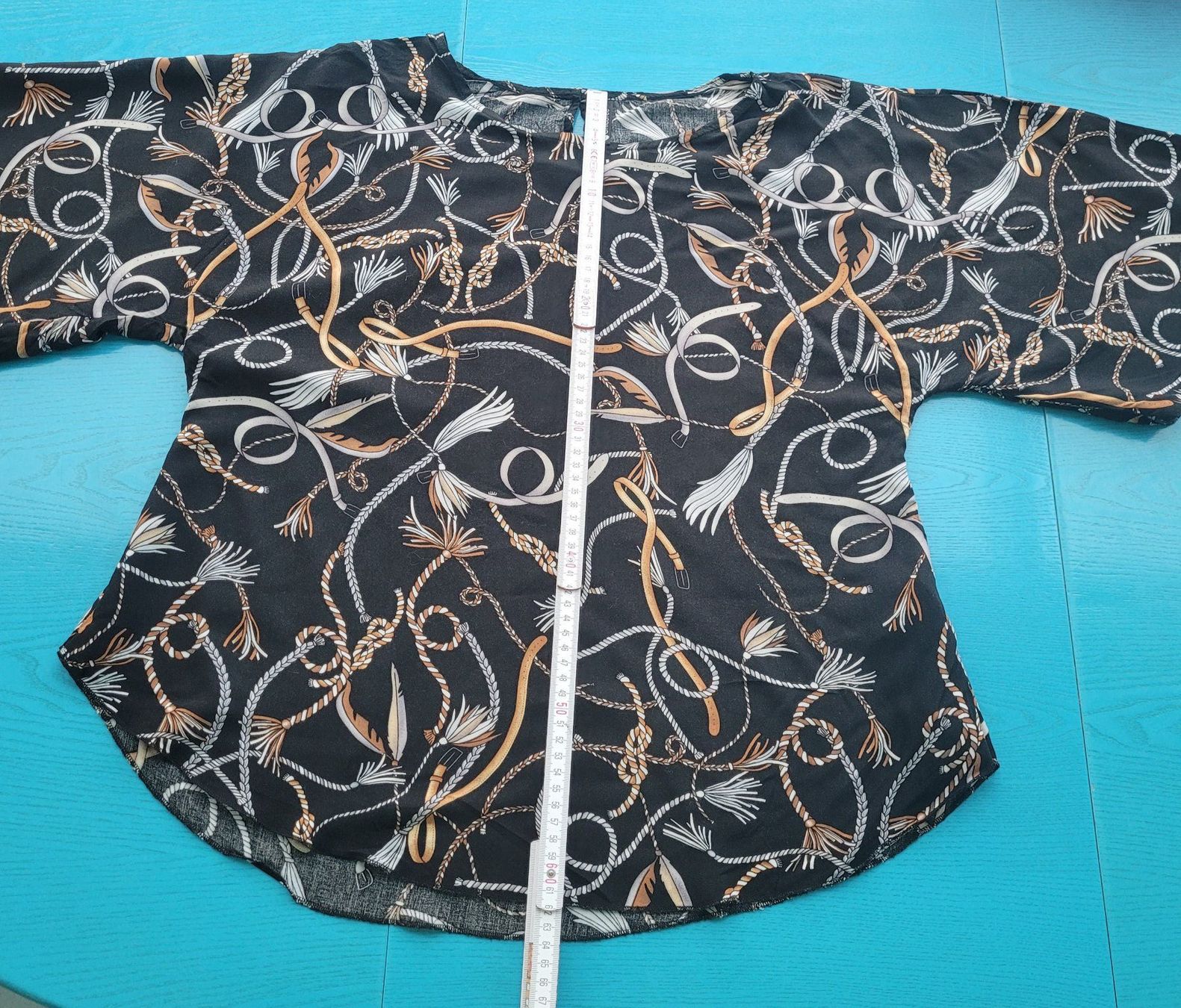 Camicette: Schwarze Carmenbluse, Muster Seile, Gr. S Festlich – Nuovo (secondo la descrizione) da SCHÜBELBACH venduto da CoKaHa 3