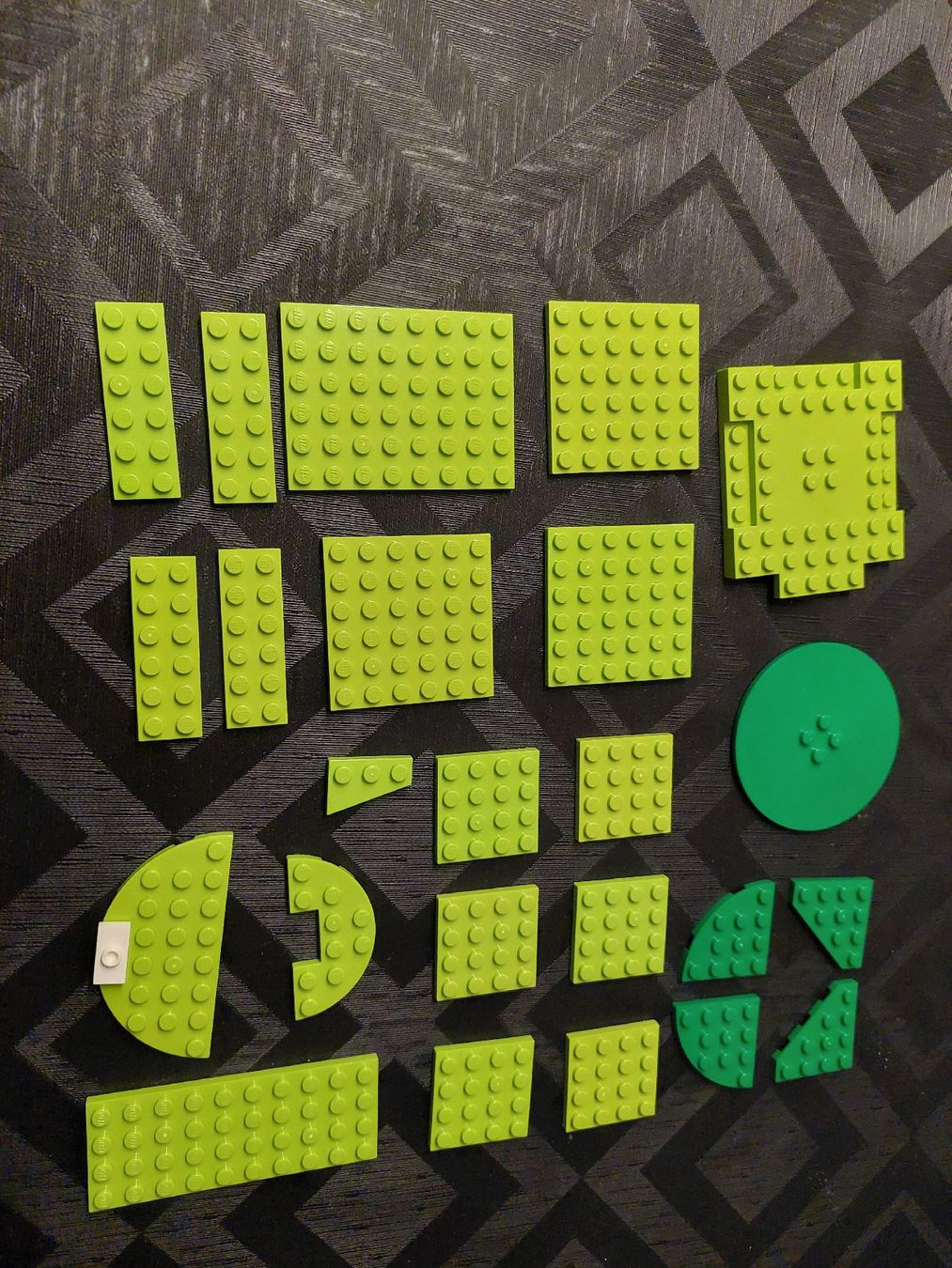 Lego Kit di costruzioni: Div. Legoplatten grün – Usato da Zetzwil venduto da sti_x9xf