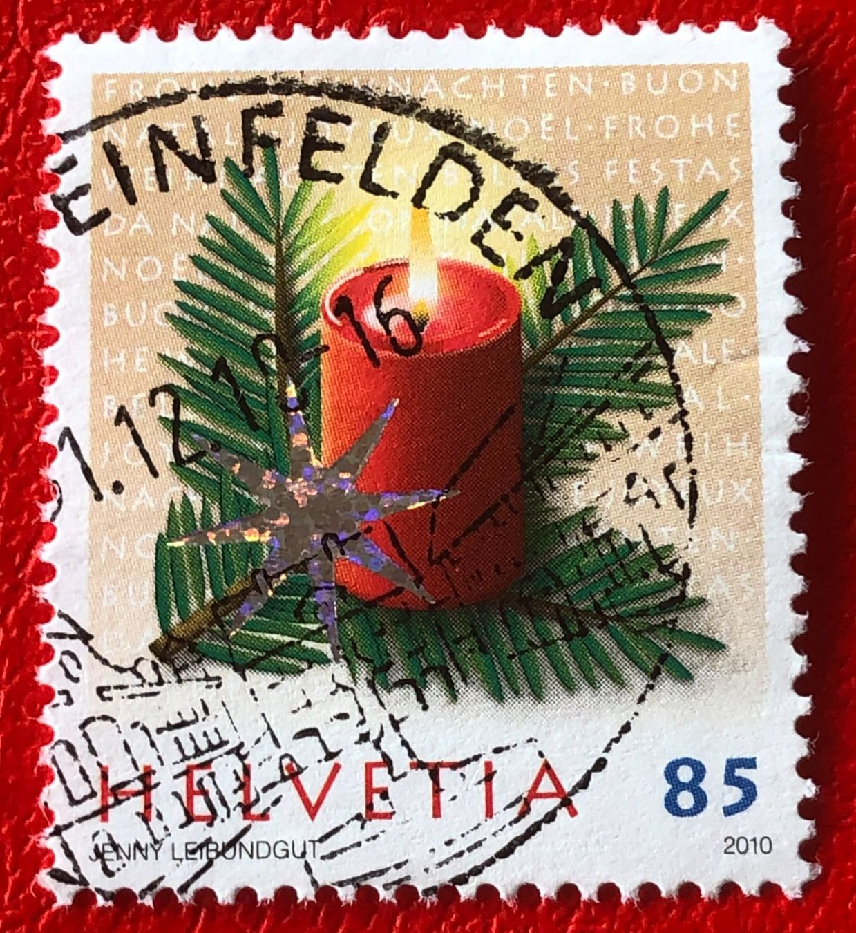 Tutti i francobolli: Nr.1373  Kerze 2010 mit Stempel    – Usato da Aarau venduto da Billa007