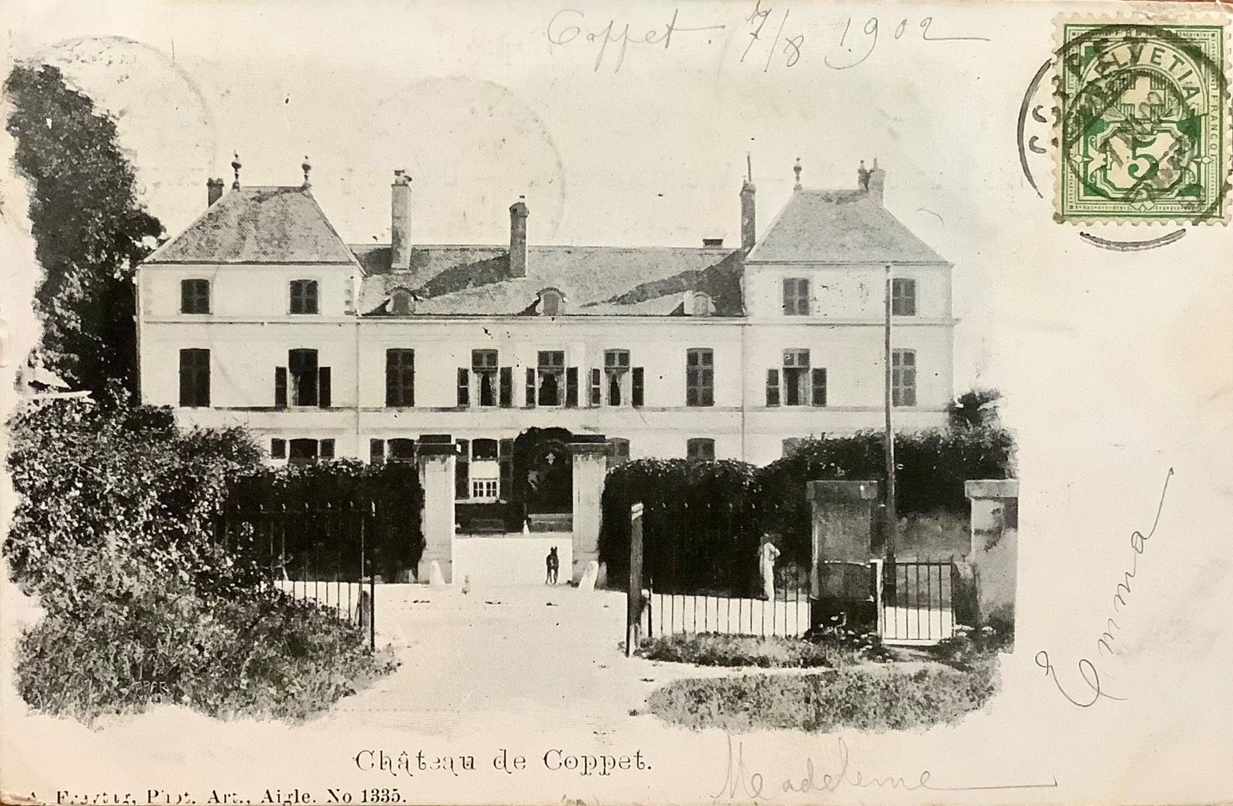 Ansichtskarten: 1902 - CHÂTEAU de COPPET – Gebraucht aus Root von ENGLAND-TREASURES 1