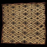 Raphia-Plüschgewebe, "Velours du Kasaï", Afrikanische Kunst