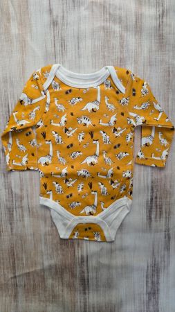👣 Baby-Body - 100% Baumwolle - "Dino-Alarm"