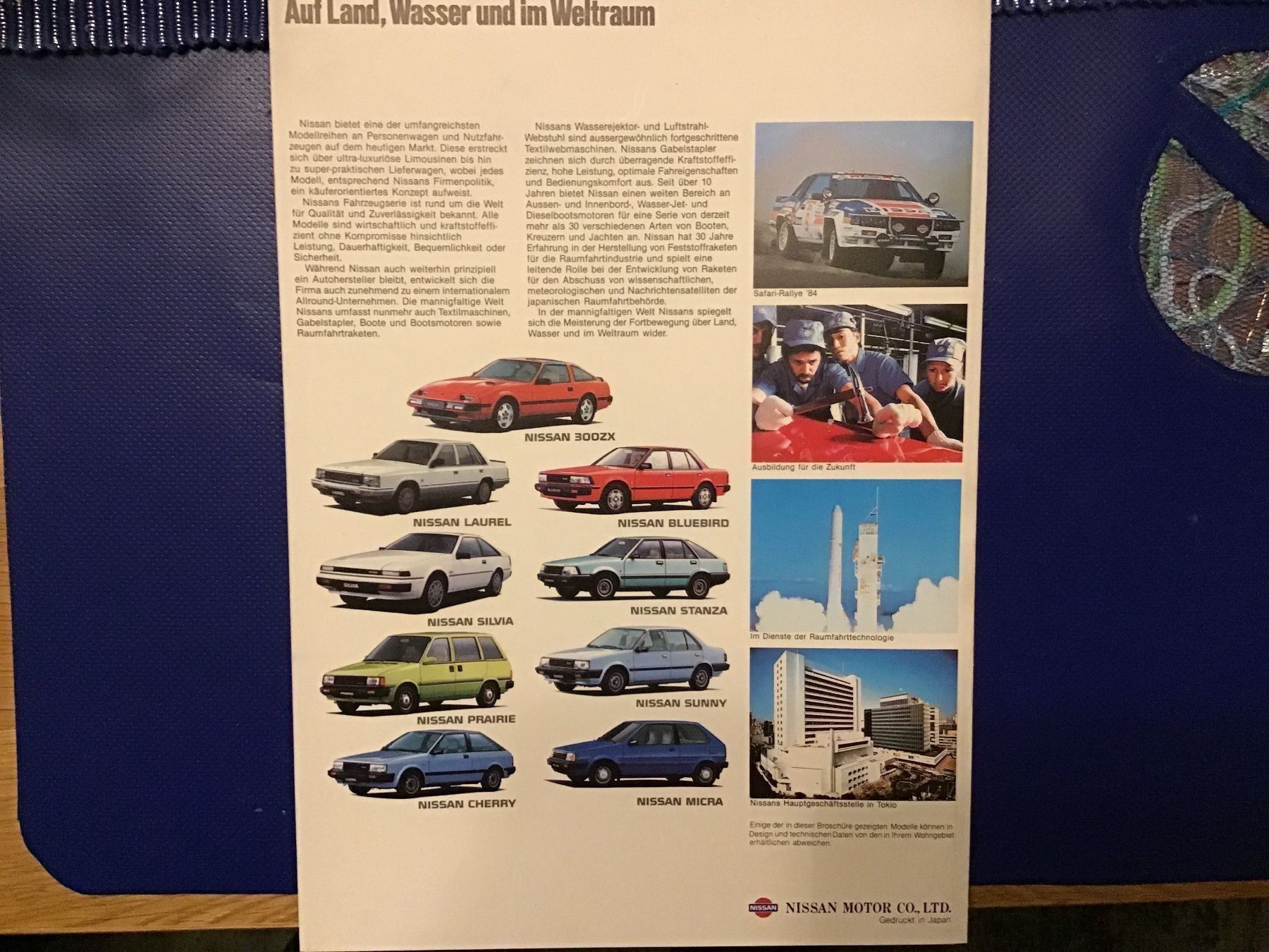 Nissan Documenti: Nissan Programm Faltprospekt 8 Seiten – Usato da Scherzingen venduto da Starseller62 4