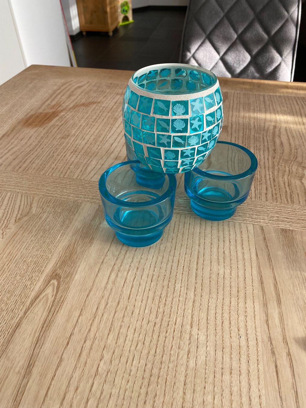 Tutte le decorazioni: 4 Teelichthalter türkis 🌟 – Usato da Teufen AR venduto da Memilu 1