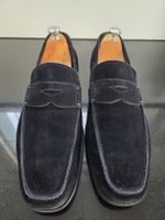 Tods Loafer dunkel Blau Velourleder