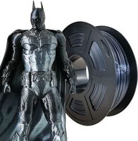 PLA 3D Drucker Filament mehrfarbig 1 kg Silber schwarz