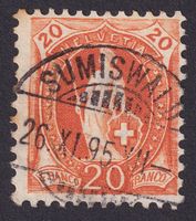 66D, Stehende Helvetia mit Vollstempel SUMISWALD BE