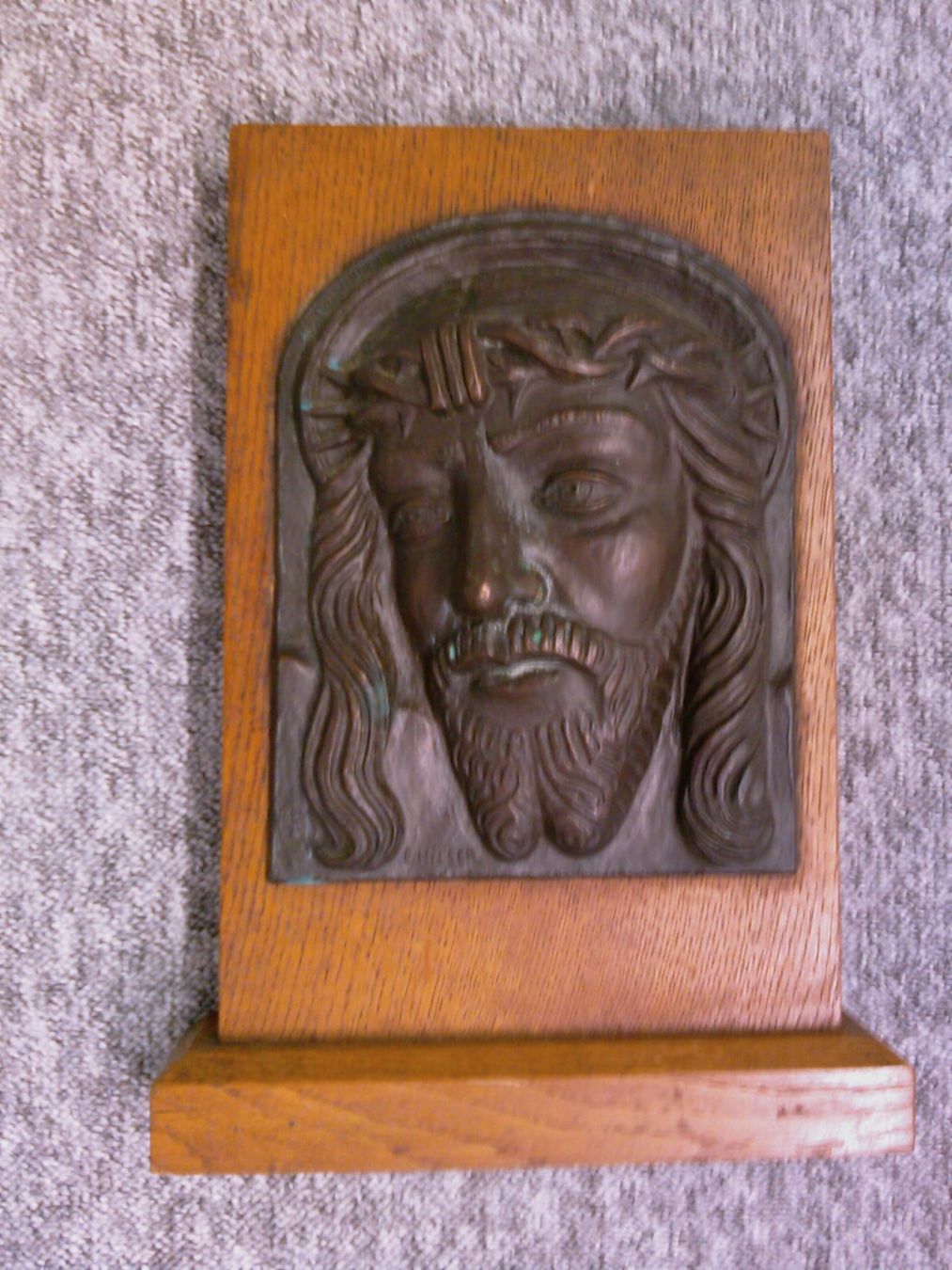 Sculture & Statue: Jesus Gesicht von Emil Hilser – Usato da Pratteln venduto da Igeli55