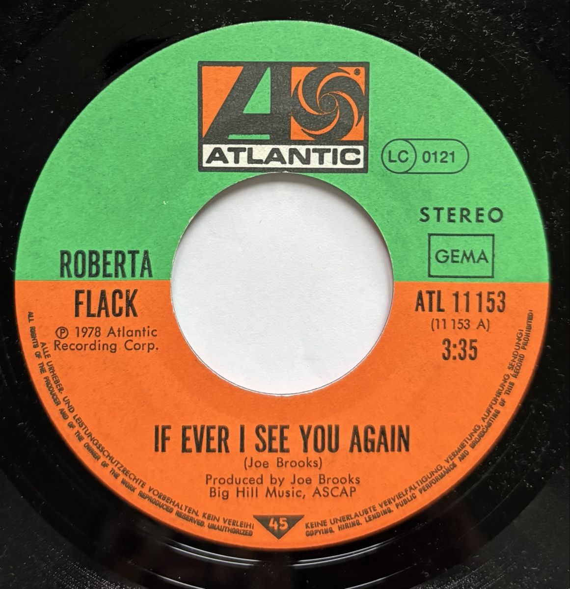 Schallplatten: Roberta Flack - If I Ever See You Again Vinyle 45 VG+ – Gebraucht aus Neuchâtel von Deivid2 3