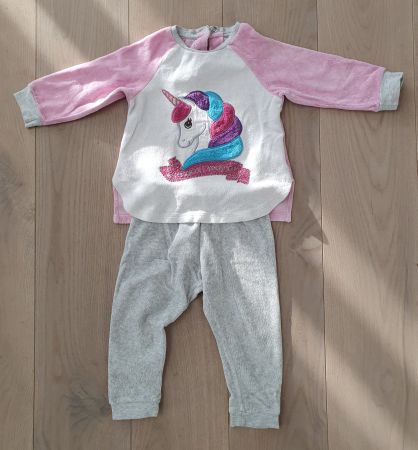 My Chicco Einhorn Pyjama Mädchen Gr. 80/15 Monate