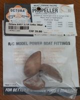 Propeller boat COPPER 49mm OCTURA x457 3/16 links 3blatt