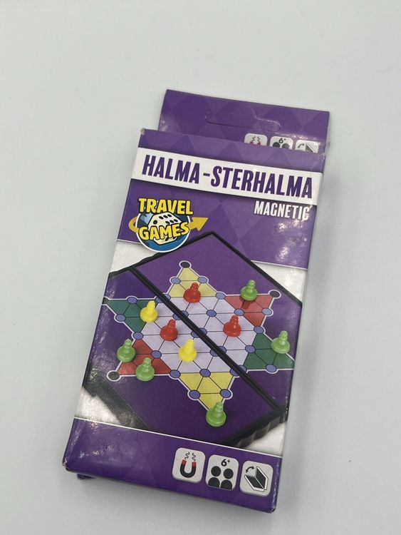 Magnetisches Halma-Sternhalma Reisespiel, Komplett, Neu (Neu und ...