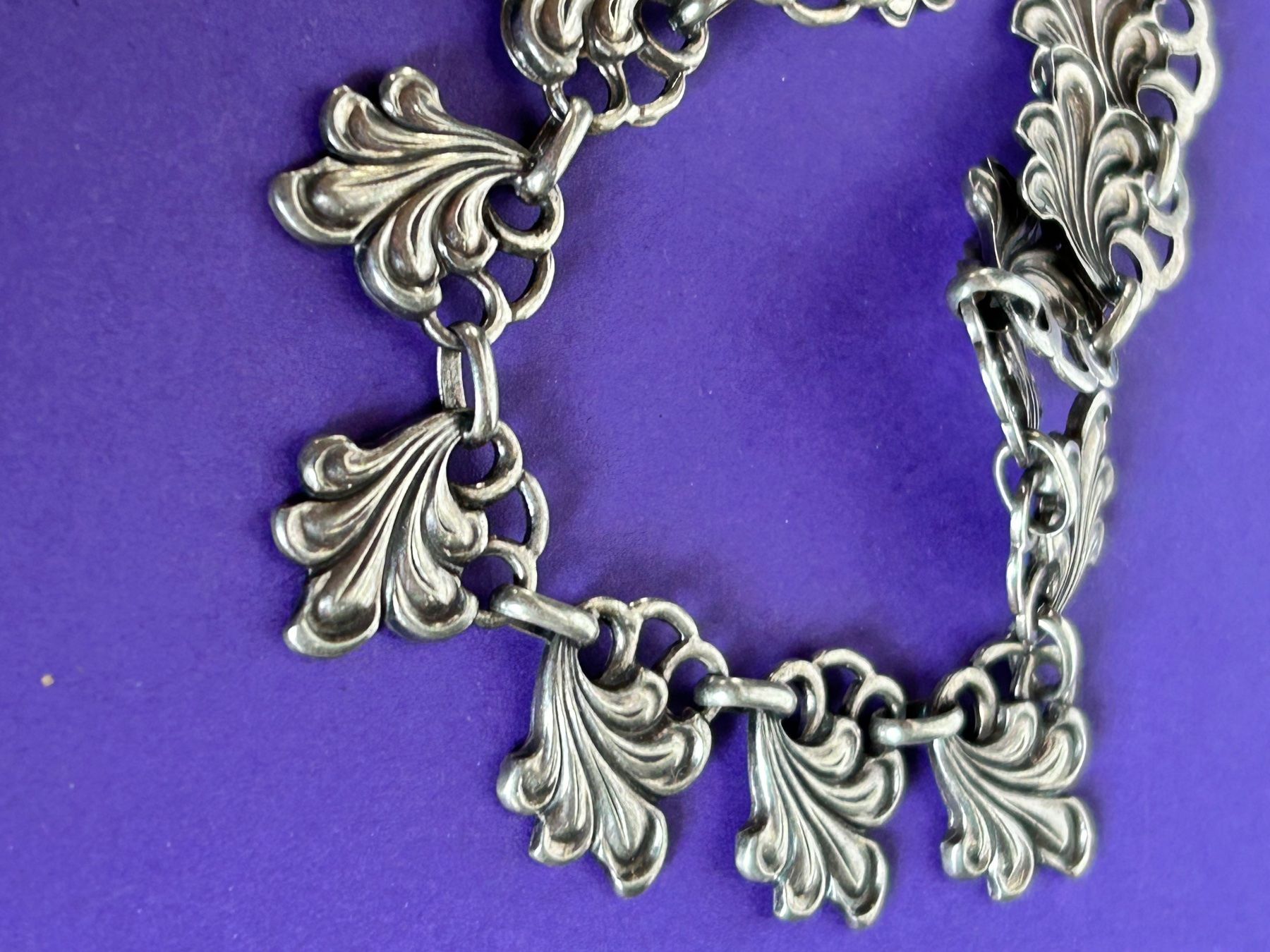 Ketten: Silberkette Jugendstil Ornamente (42cm) – Gebraucht aus Dittingen von Bellevista 8