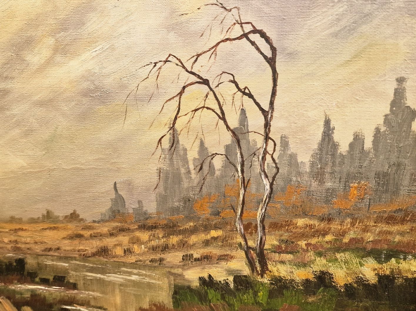 Dipinti: Ölgemälde Herbstlandschaft, monogramiert – Usato da BERN venduto da Intarsia
