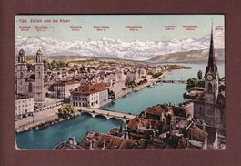 ZÜRICH und die Alpen - 1909