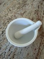 Keramikmörser weiss 12 cm Durchmesser