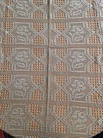 Tischdecke gehäkelt 120x144 cm Vintage
