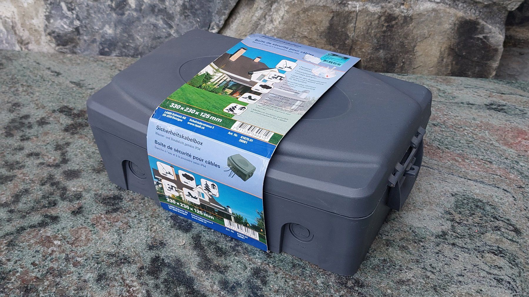 Spine: Sicherheitskabelbox, Aussenbereich, ungebraucht – Nuovo e nell'imballaggio originale da Muri b. Bern venduto da Spassholz