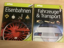 2 Memo Wissen Bücher: Eisenbahnen und Fahrzeuge & Transport
