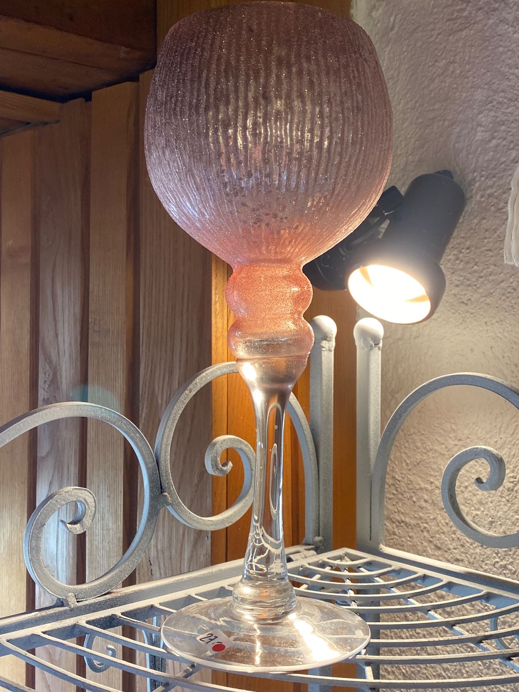 Tutte le decorazioni: DEKO GLAS KELCH -GLITZER-ROSA – Usato da Meienried venduto da ManuelaBoutique 1