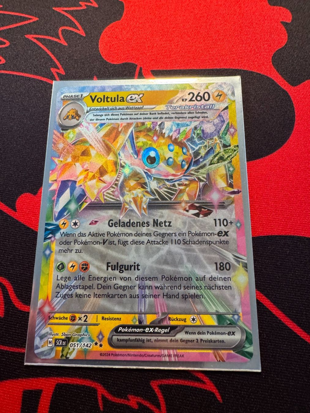 Pokémon Carte collezionabili: Voltula ex (SCR 051) - Stellarkrone – Nuovo (secondo la descrizione) da Bülach venduto da Pfrenzel