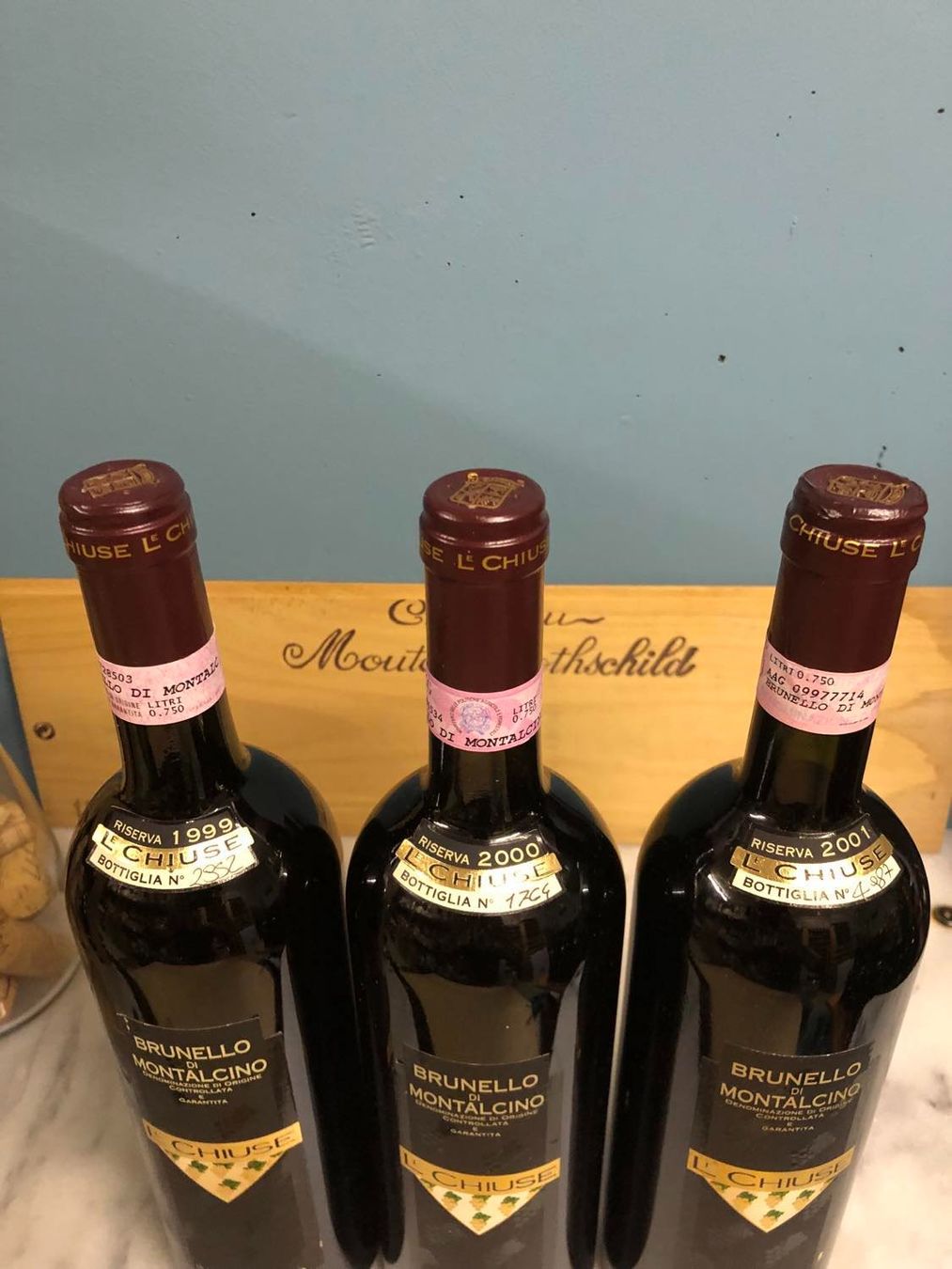 Wein: VERTIKALE BRUNELLO DI MONTALCINO RISERVA LE CHIUSE 99-00-01 – Neu und originalverpackt aus Münchenstein von weinundspirituosen 6