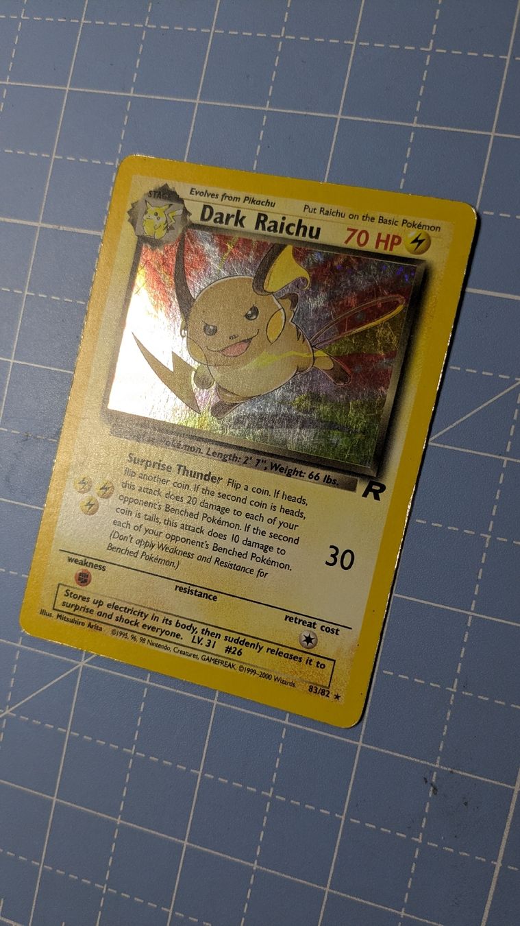 Pokémon Sammelbilder & Trading cards: Dark Raichu - Team Rocket - 83/82 🇬🇧 – Gebraucht aus Sementina von micheluccionep 2