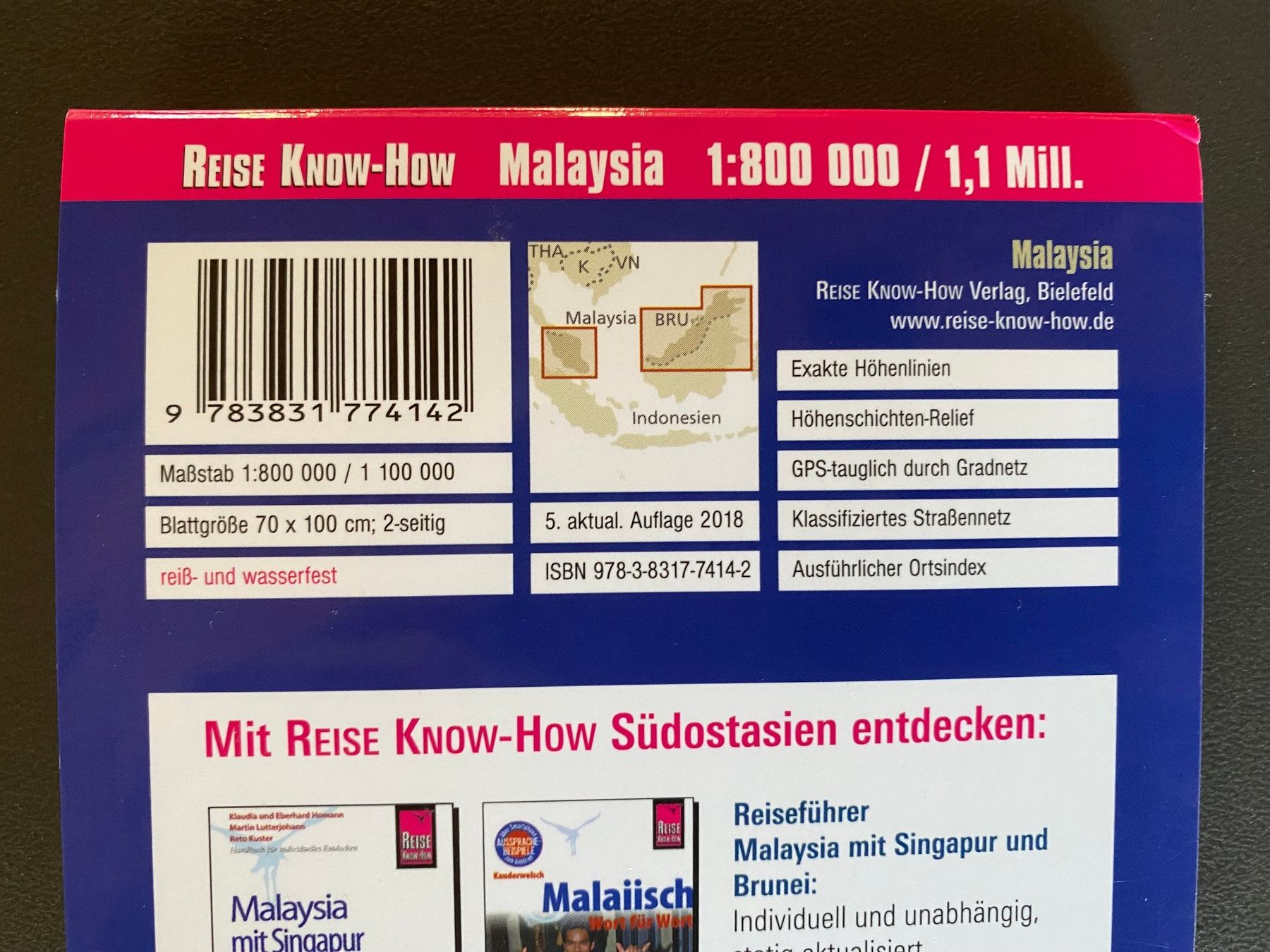 Cartine & Atlanti: Reisekarte Malaysia – Usato da deitingen venduto da popcorn02 1