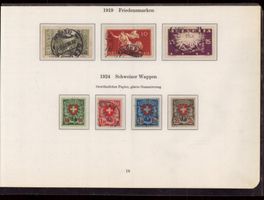 1919 Friedensmarken und schweizer Wappen_hoher KW