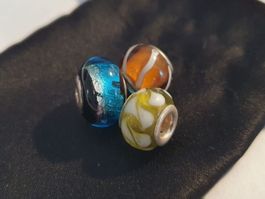 3 Glasperlen / Charm-Beads