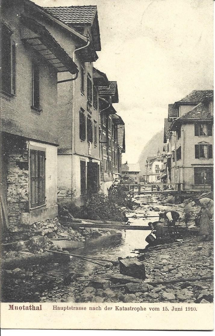 Cartoline postali: AK Muotathal  Katastrophe – Usato da Appenzell venduto da mai25