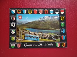 St.Moritz Graubünden Bergbahn Wappen Kantone