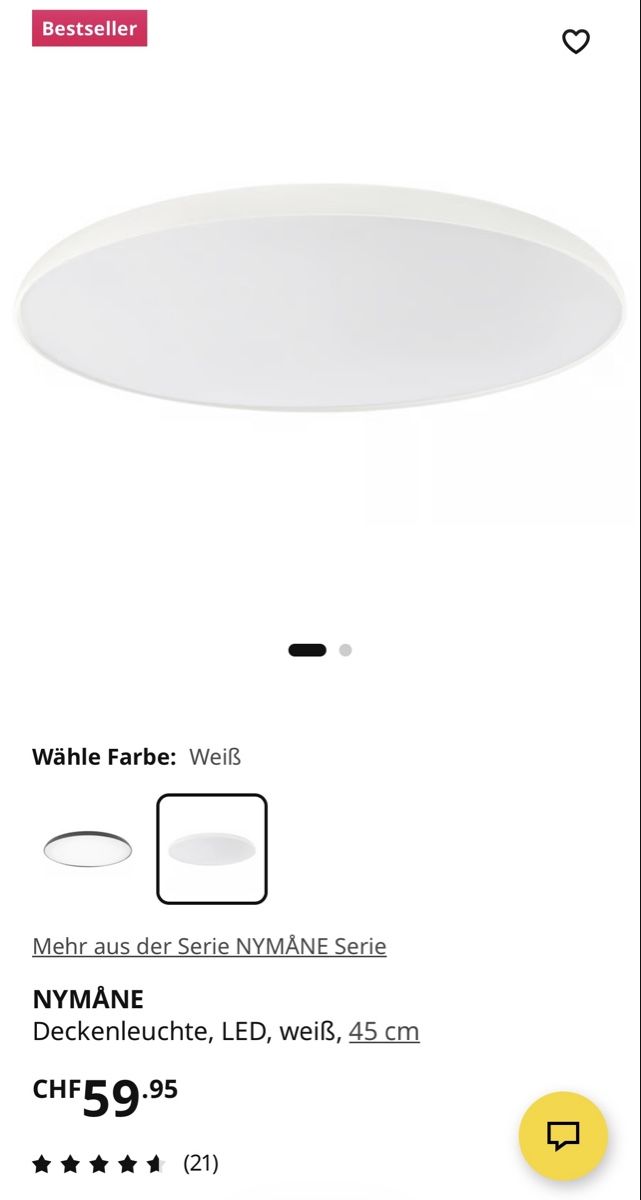 Ikea Lustres & lampes de plafonds: Nymäne Deckenleuchte – D'occasion à Zürich par epe_ggn6 5