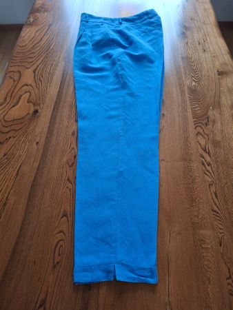 Walbusch Hose blau Grösse 40 Leinenmix