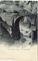 ANDERMATT Postkutsche auf Teufelsbrücke