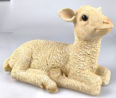 Deko Lamm aus Kunststoff