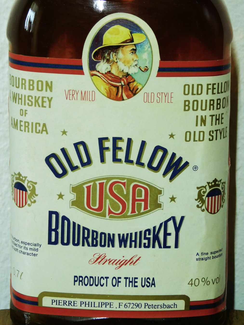 Bevande alcoliche: BOURBON WHISKEY "Old Fellow" 1990er – Nuovo (secondo la descrizione) da Emmenbrücke venduto da Ulisse-22 1