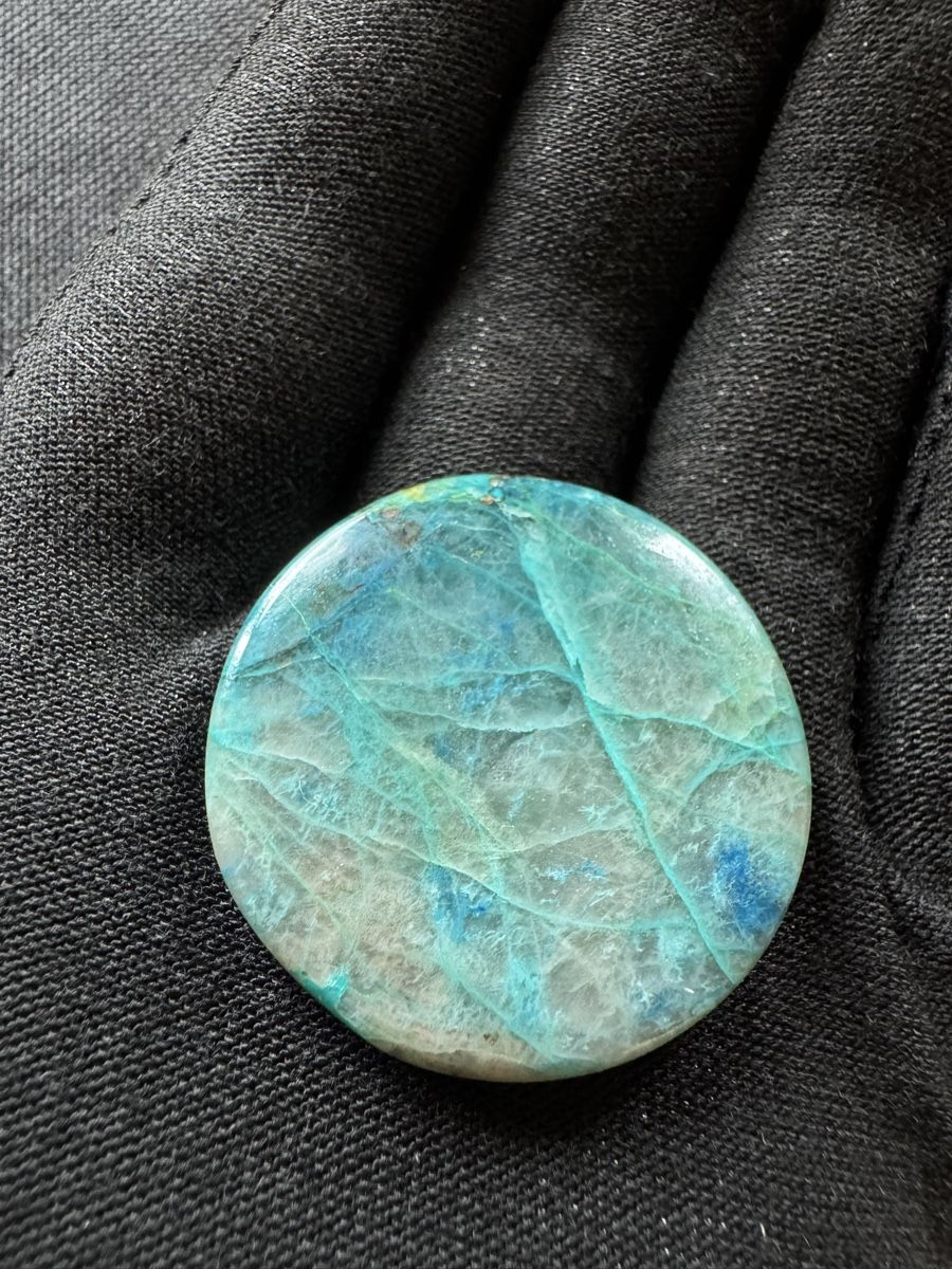Minerali & Pietre curative: Chrysokoll 55.30 ct – Nuovo e nell'imballaggio originale da Wängi venduto da Horus_Stone 1