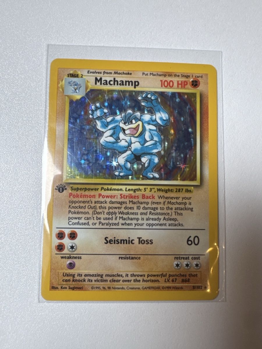 Pokémon Carte collezionabili: Pokémon Machamp 8/102 Holo 1.Edition – Usato da Zuzwil SG venduto da Kresh92 3