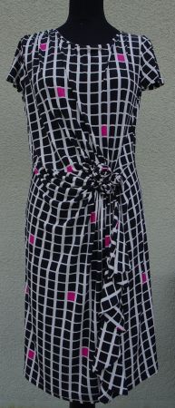 Steffen Schraut Kleid Gr 38 pink schwarz Blumen Etuikleid