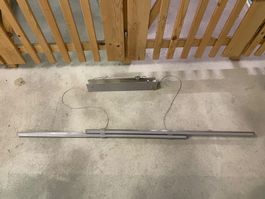 Deckenleuchte Metall LxB: 120cm silber, neu
