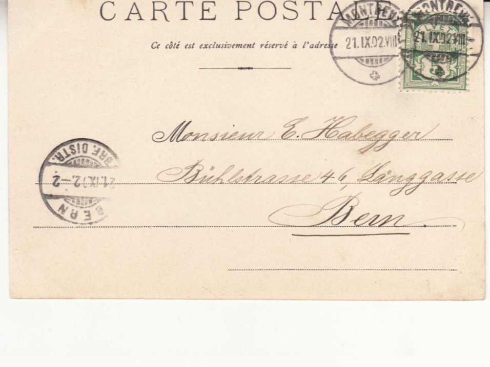 Cartoline postali: Clarens 1902 – Usato da Bürglen TG venduto da StampGraf 1