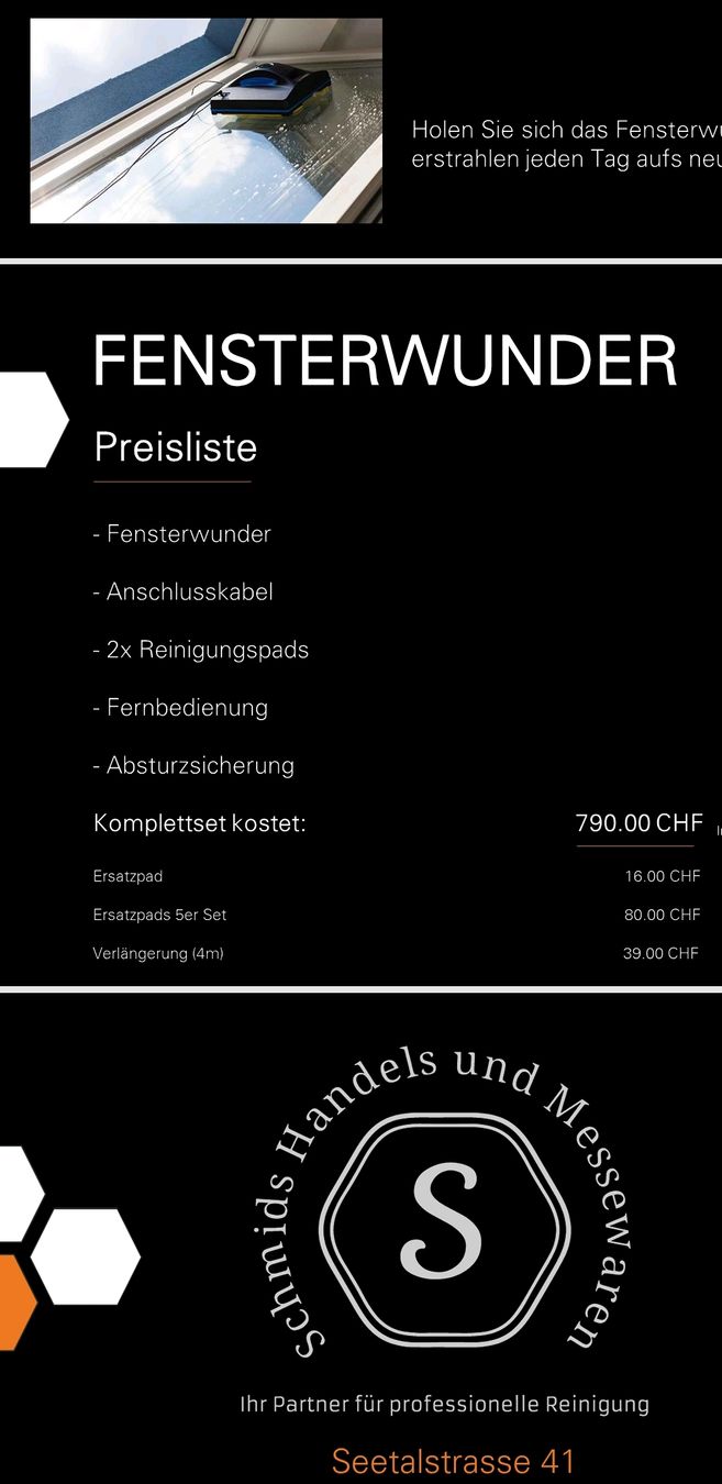 Altro per la casa: Fensterreiniger – Nuovo e nell'imballaggio originale da Winterthur venduto da beaste