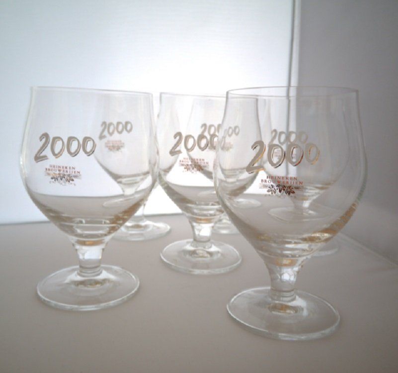 Bicchieri: Biergläser Heineken 2000 6 Stück – Usato da Burg venduto da Mainstreet69 1