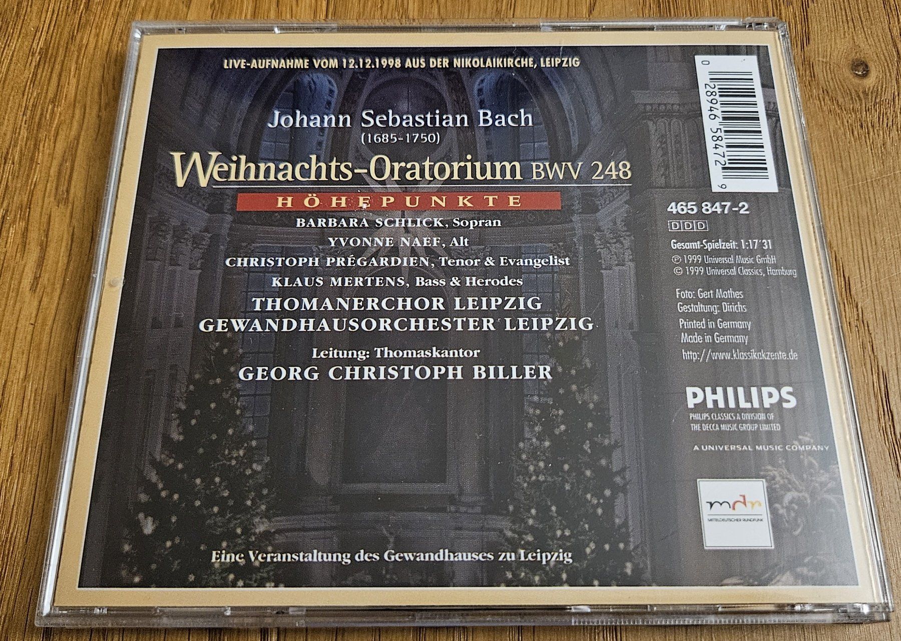 CD: CD Bach: Weihnachts-Oratorium Höhepunkte – Usato da Schaffhausen venduto da asyouwestley 1