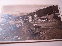 Karte Montana, et le Haut de Cry, 1930, gelaufen