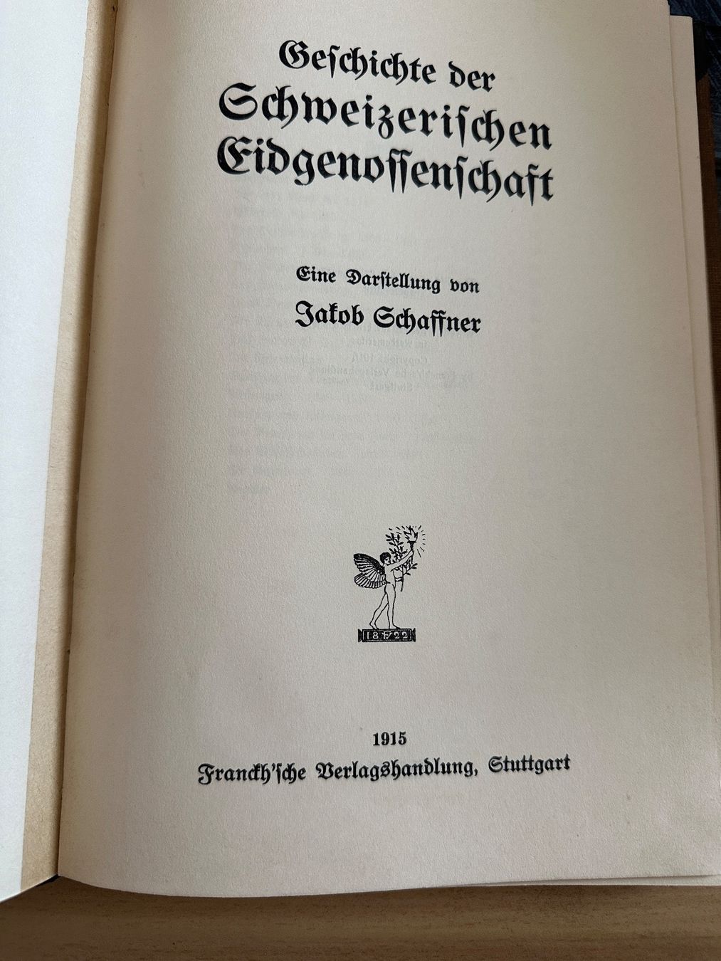 Livres: Geschichte der Schweizerischen Eidgenossenschaf 1915 – D'occasion à Buchs SG par Billikatze5