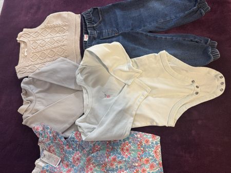 Babykleider Set Grösse 80-92 für den Frühling und Sommer