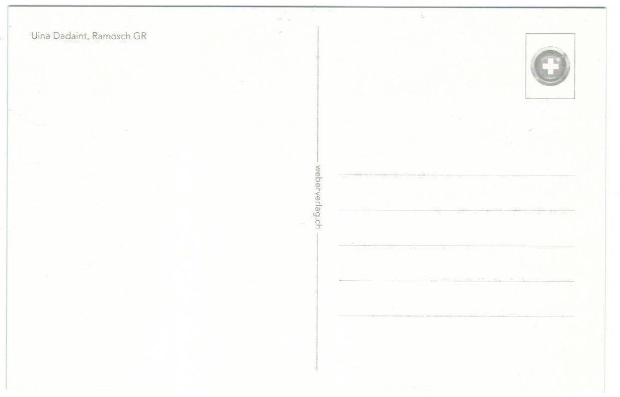 Cartoline postali: AK Uina Dadaint, Ramosch GR – Usato da Zürich venduto da tol_b7c7 1